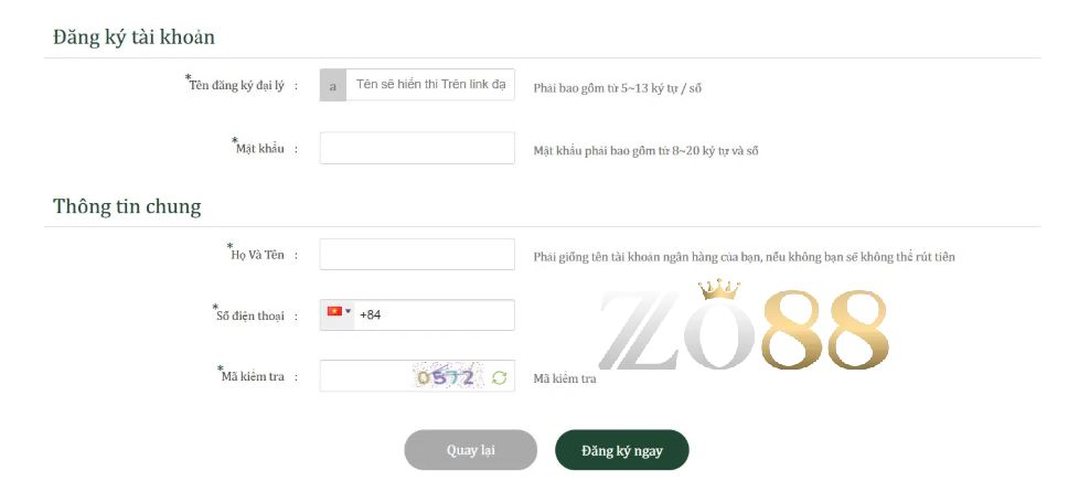 ĐẠI LÝ Zo88 – Cơ Hội Kiếm Tiền Tỷ Cho Bạn Mỗi Tháng 3 đăng ký làm đại lý zo88 ngay