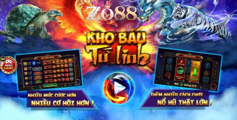 Tìm hiểu về game kho báu tứ linh Zo88