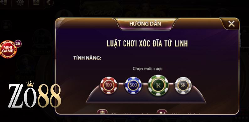 Xóc Đĩa Tứ Linh Zo88 – Chiến Lược Thắng Lớn Tại Sòng Bạc 2025 3 Bí quyết chơi xóc đĩa tứ linh tại Zo88